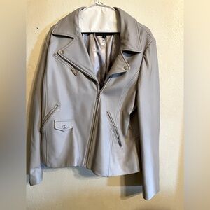 Wilson Grey Leather Jacket